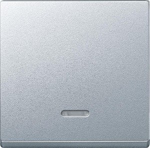 Фото Schneider Electric System M MTN431060 Клавиша одиночная с линзой (индикация, алюминий)