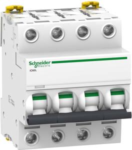 Фото Schneider Electric Acti 9 A9F94425 Автоматический выключатель четырехполюсный 25А (20 кА, C)