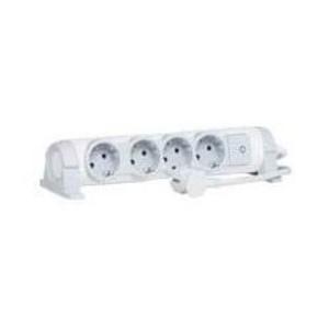Фото Legrand 694627 "Комфорт" Сетевой фильтр 4-местный 3 м (с/з, 16 А, 3500 Вт, фиксируемый поворотный блок)