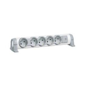 Фото Legrand 694634 "Комфорт" Сетевой фильтр 5-местный без шнура (с/з, 16 А, 3500 Вт, фиксируемый поворотный блок)