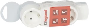 Фото Legrand 695004 "Стандарт" Удлинитель бытовой 3-местный без шнура (с/з, 16 А, 3500 Вт, возм. фиксации блока)