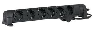 Фото Legrand 694609 "Комфорт" Сетевой фильтр 6-местный 1.5 м (с/з, 16 А, 3500 Вт, поворотный блок, черный)