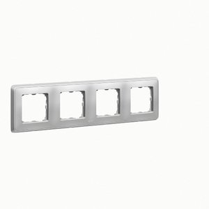 Фото Legrand Cariva 695994 Рамка 4-постовая (универсальная, алюминий)