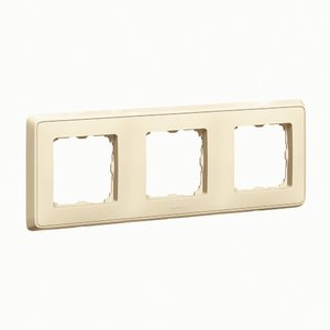 Фото Legrand Cariva 695981 Рамка 3-постовая (универсальная, кремовый)