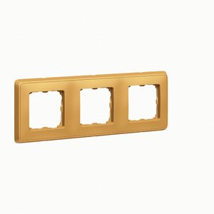 Фото Legrand Cariva 695983 Рамка 3-постовая (универсальная, золото)