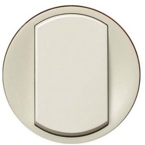 Фото Legrand Celiane 696921 Выключатель 1-клавишный (10 А, в сборе, с/у, слоновая кость)