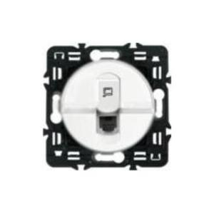 Фото Legrand DIY Celiane 696905 Розетка телефонная (RJ11, UTP, cat 6, под рамку, скрытая установка, белая)