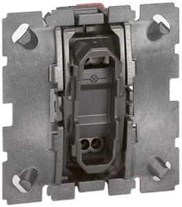 Фото Legrand Celiane 696941 Выключатель 1-клавишный (10 А, под рамку, с/у, титан)