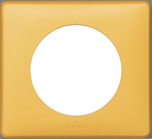 Фото Legrand Celiane 697256 Рамка 1-постовая (универсальная, желтый)