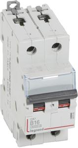 Фото Legrand DX3 407509 Автоматический выключатель двухполюсный 16А (10 кА, B)
