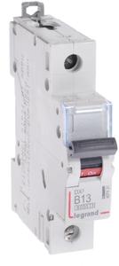 Фото Legrand DX3 407431 Автоматический выключатель однополюсный 13А (6 кА, B)