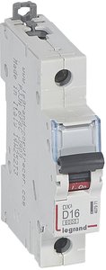 Фото Legrand DX3 407971 Автоматический выключатель однополюсный 16А (6 кА, D)