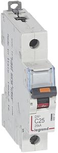 Фото Legrand DX3 409757 Автоматический выключатель однополюсный 25А (25 кА, C)