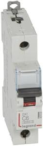 Фото Legrand DX3 407666 Автоматический выключатель однополюсный 6А (10 кА, C)