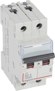 Фото Legrand DX3 408934 Автоматический выключатель двухполюсный 0.5А (16 кА, B)