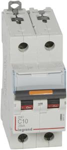 Фото Legrand DX3 409767 Автоматический выключатель двухполюсный 10А (25 кА, C)