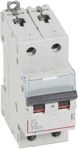 Фото Legrand DX3 407794 Автоматический выключатель двухполюсный 3А (10 кА, C)