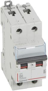 Фото Legrand DX3 408939 Автоматический выключатель двухполюсный 6А (16 кА, B)