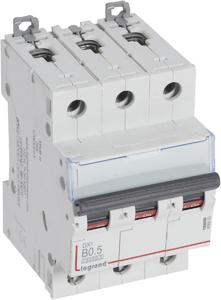 Фото Legrand DX3 408983 Автоматический выключатель трехполюсный 0.5А (16 кА, B)