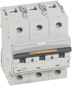 Фото Legrand DX3 409784 Автоматический выключатель трехполюсный 32А (25 кА, C)