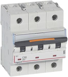 Фото Legrand DX3 409786 Автоматический выключатель трехполюсный 50А (25 кА, C)