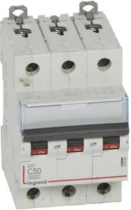 Фото Legrand DX3 407864 Автоматический выключатель трехполюсный 50А (10 кА, C)