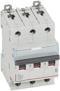 Фото Legrand DX3 408095 Автоматический выключатель трехполюсный 63А (10 кА, D)