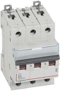 Фото Legrand DX3 407558 Автоматический выключатель трехполюсный 6А (10 кА, B)