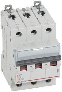 Фото Legrand DX3 408085 Автоматический выключатель трехполюсный 6А (10 кА, D)
