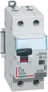 Фото Legrand DX3 411002 Автоматический выключатель дифференциального тока однополюсный 16А (тип AC, 6 кА)