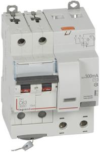 Фото Legrand DX3 411178 Автоматический выключатель дифференциального тока двухполюсный 63А (тип AC, 10 кА)