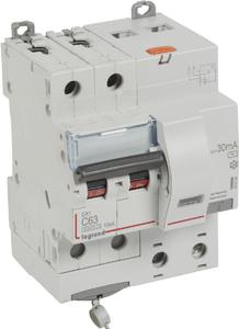 Фото Legrand DX3 411164 Автоматический выключатель дифференциального тока двухполюсный 63А (тип AC, 10 кА)