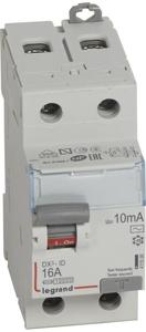 Фото Legrand DX3 411500 Выключатель дифференциального тока двухполюсный 16А 0.01А (тип AC)