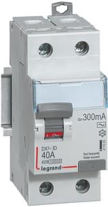 Фото Legrand DX3 411525 Выключатель дифференциального тока двухполюсный 40А 0.3А (тип AC)
