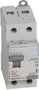 Фото Legrand DX3 411555 Выключатель дифференциального тока двухполюсный 40А 0.03А (тип А)