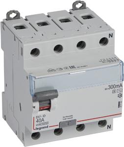 Фото Legrand DX3 411745 Выключатель дифференциального тока четырехполюсный 40А 0.5А (тип AC)