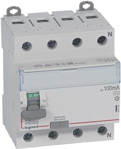 Фото Legrand DX3 411715 Выключатель дифференциального тока четырехполюсный 80А 0.1А (тип AC)