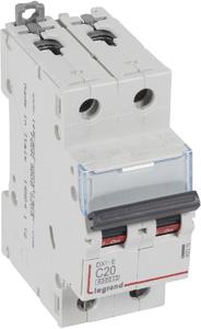 Фото Legrand DX3-E 407278 Автоматический выключатель двухполюсный 20А (6 кА, C)