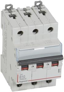 Фото Legrand DX3-E 407559 Автоматический выключатель трехполюсный 10А (10 кА, B)