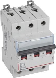 Фото Legrand DX3-E 407289 Автоматический выключатель трехполюсный 10А (6 кА, C)