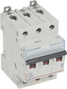 Фото Legrand DX3-E 407295 Автоматический выключатель трехполюсный 40А (6 кА, C)