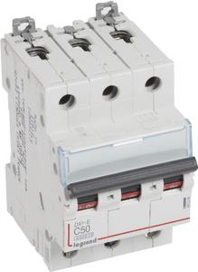 Фото Legrand DX3-E 407296 Автоматический выключатель трехполюсный 50А (6 кА, C)