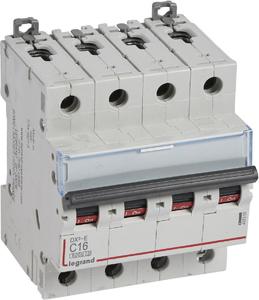 Фото Legrand DX3-E 407305 Автоматический выключатель четырехполюсный 16А (6 кА, C)