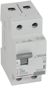 Фото Legrand RX3 402028 Выключатель дифференциального тока двухполюсный 25А 0.1А (тип AC)