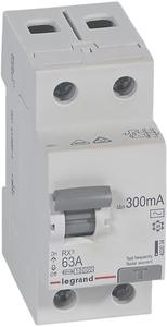Фото Legrand RX3 402034 Выключатель дифференциального тока двухполюсный 63А 0.3А (тип AC)