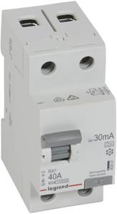 Фото Legrand RX3 402037 Выключатель дифференциального тока двухполюсный 40А 0.03А (тип А)