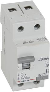 Фото Legrand RX3 402026 Выключатель дифференциального тока двухполюсный 63А 0.03А (тип AC)