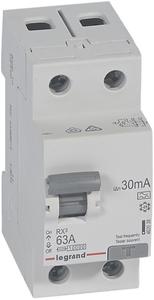 Фото Legrand RX3 402038 Выключатель дифференциального тока двухполюсный 63А 0.03А (тип А)