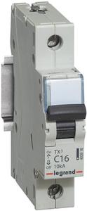 Фото Legrand TX3 403916 Автоматический выключатель однополюсный 16А (10 кА, C)