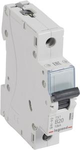 Фото Legrand TX3 403861 Автоматический выключатель однополюсный 20А (10 кА, B)